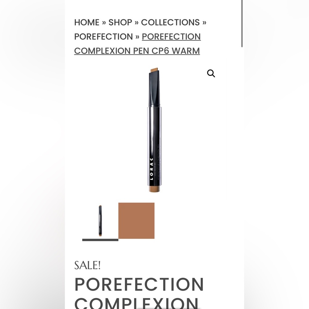 NEW LORAC POREfection Complexion Pen C6 Warm